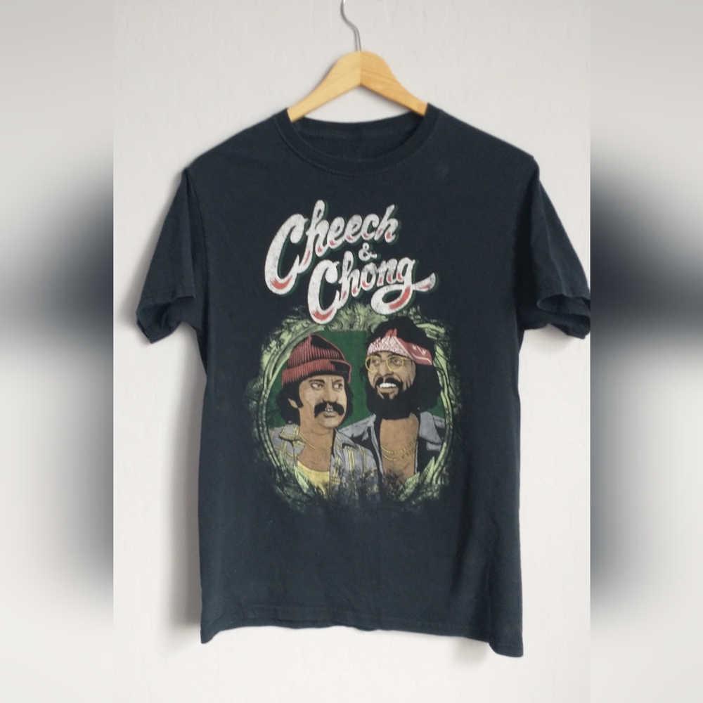 Cheech & Chong Graphic T-Shirt - Black Size Small